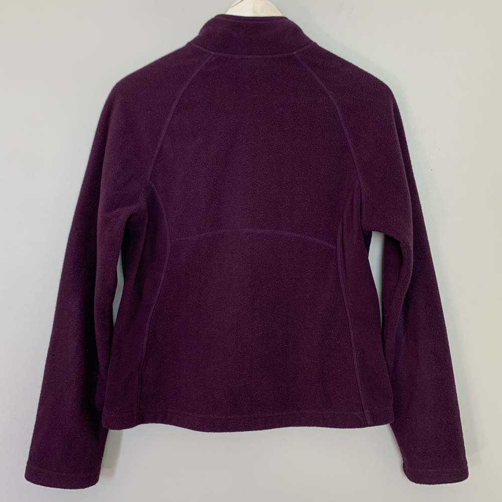 Merona • Purple Fleece Full Zip Sweater - Picture 2 of 4